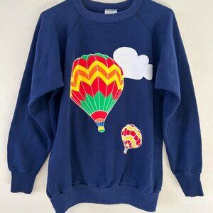 Vintage hot air balloon crewneck